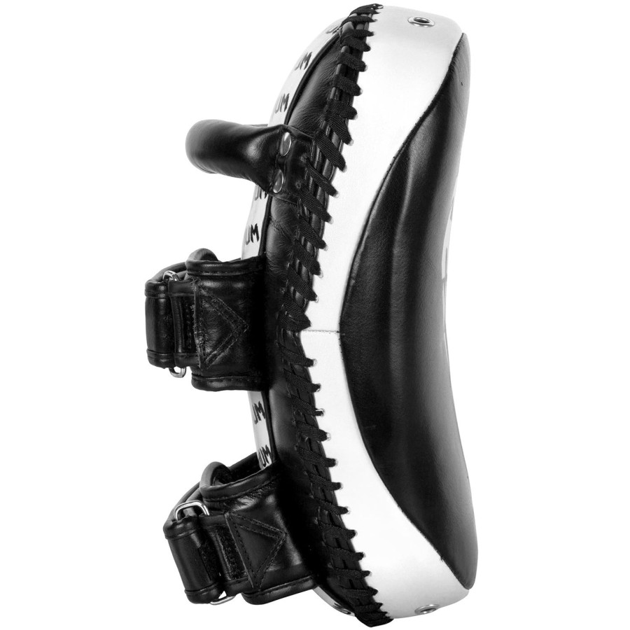 venum kick pads leer - zwartwit