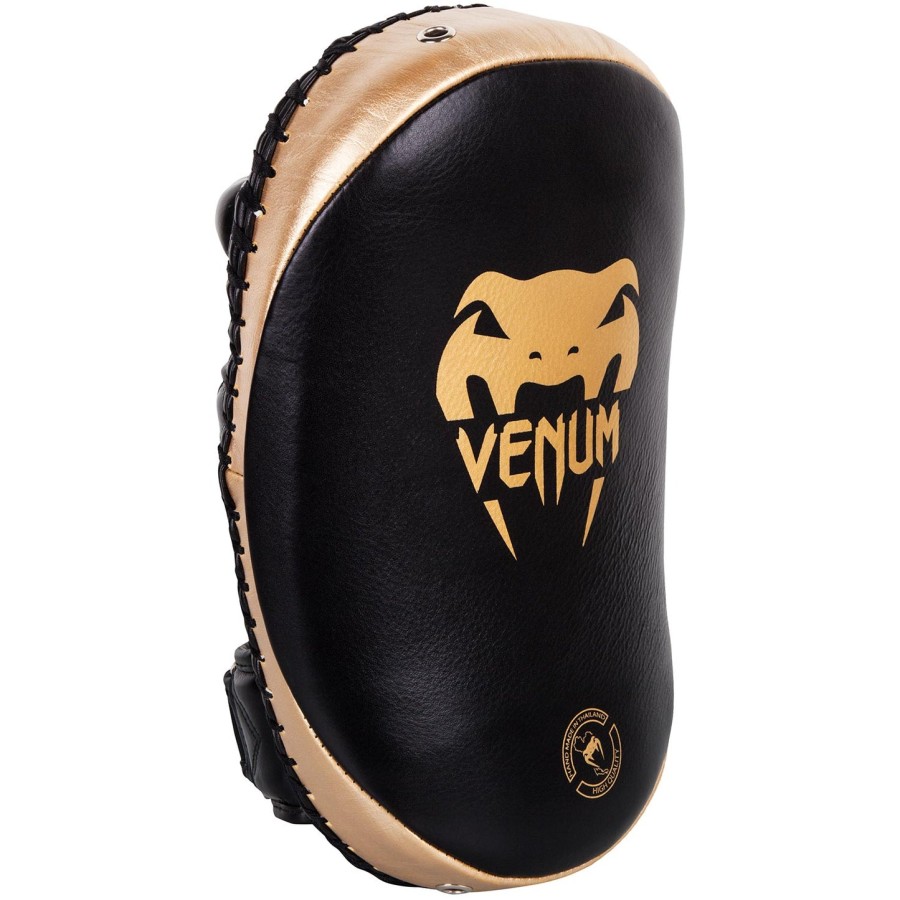 venum kick pads leer - zwartgoud
