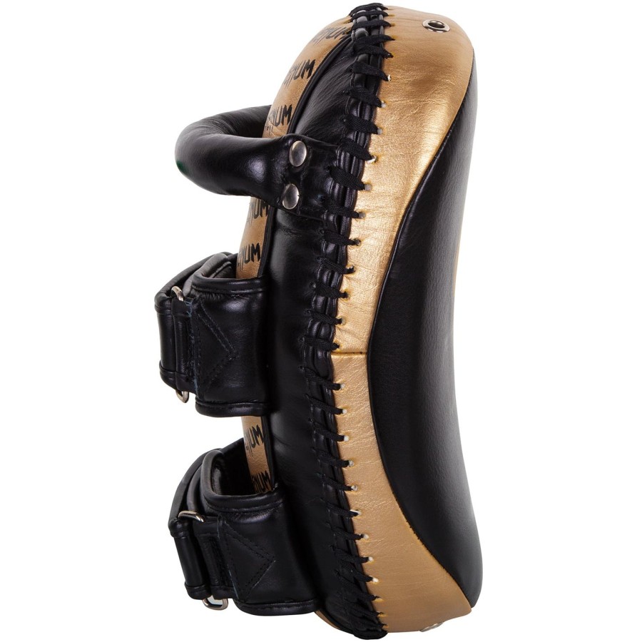 venum kick pads leer - zwartgoud