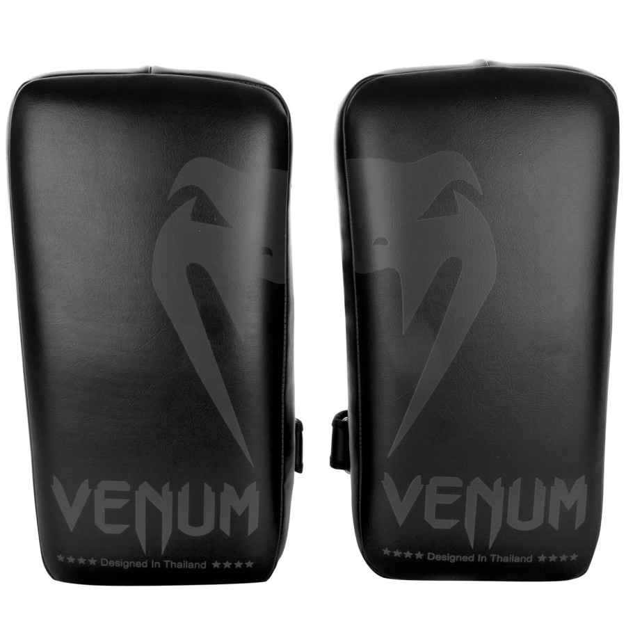 venum giant kick pads - zwartzwart paar