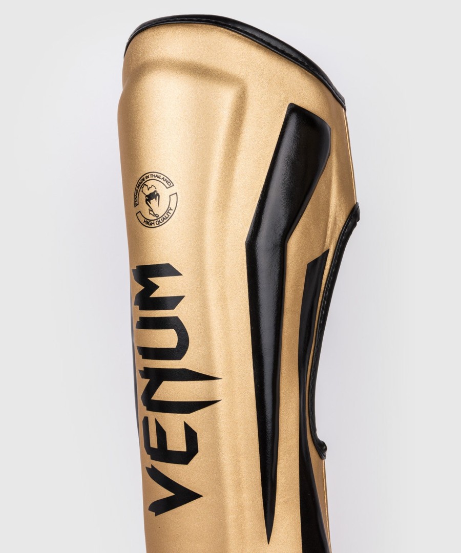 venum elite standup scheenbeschermers - goudzwart