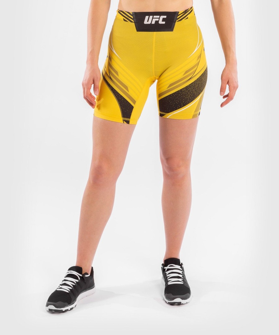 ufc venum authentic fight night vale tudo shorts voor dames - lange pasvorm - geel