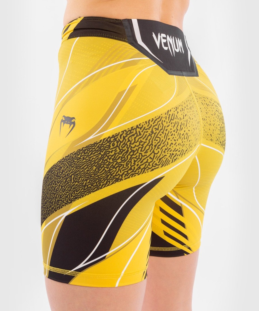 ufc venum authentic fight night vale tudo shorts voor dames - lange pasvorm - geel