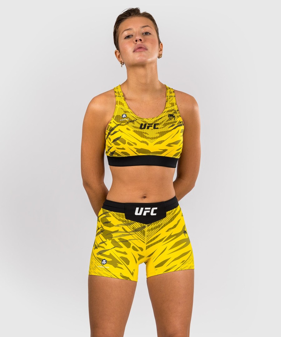 ufc fusion by venum authentic fight night women vale tudo short - korte pasvorm - geel