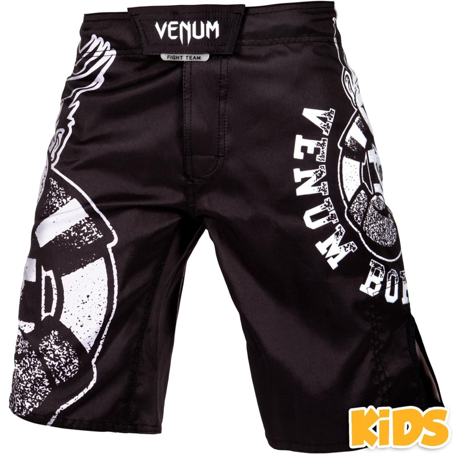 venum born to fight kids fightshorts - zwartwit