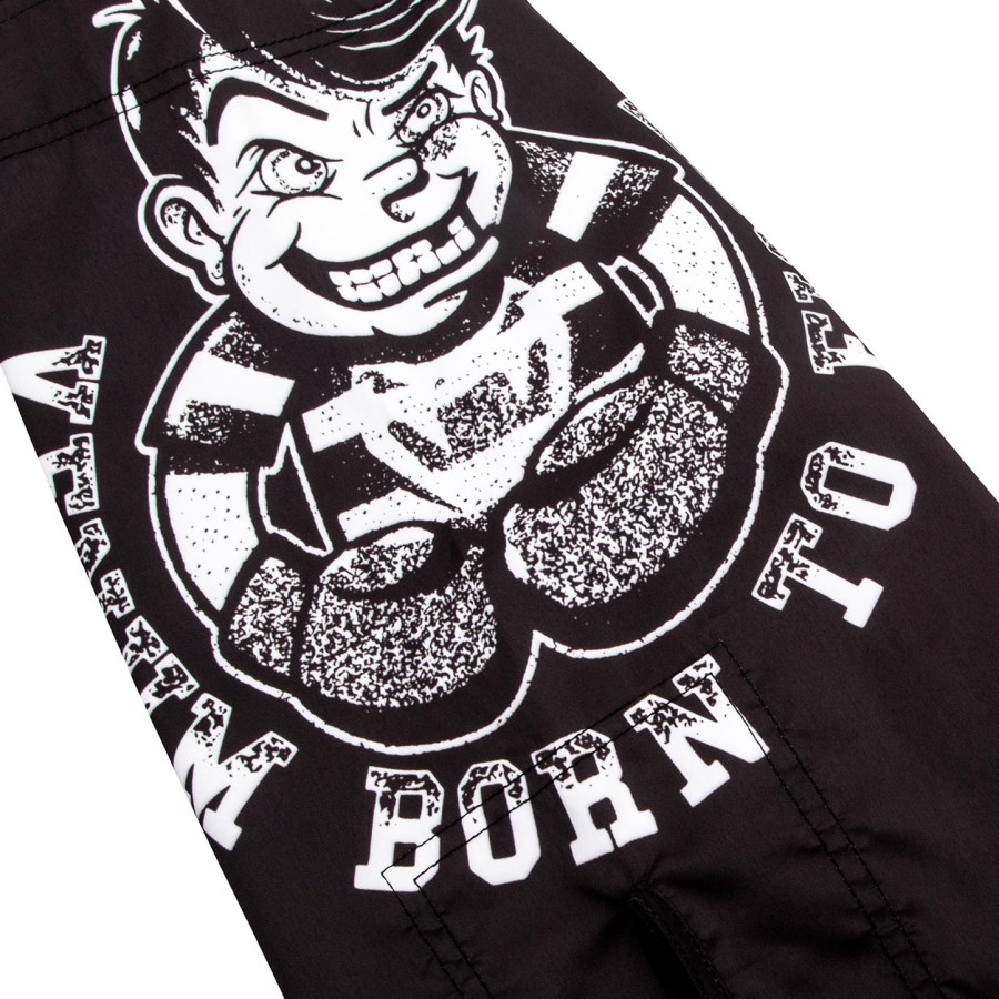venum born to fight kids fightshorts - zwartwit