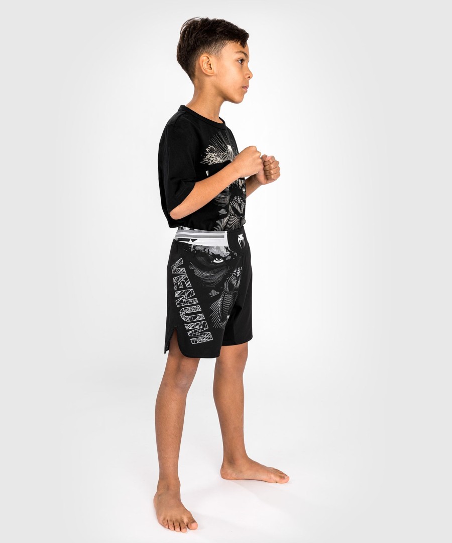 venum gorilla jungle kids fightshorts - zwartwit