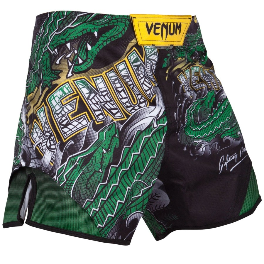 venum crocodile fightshorts - zwartgroen