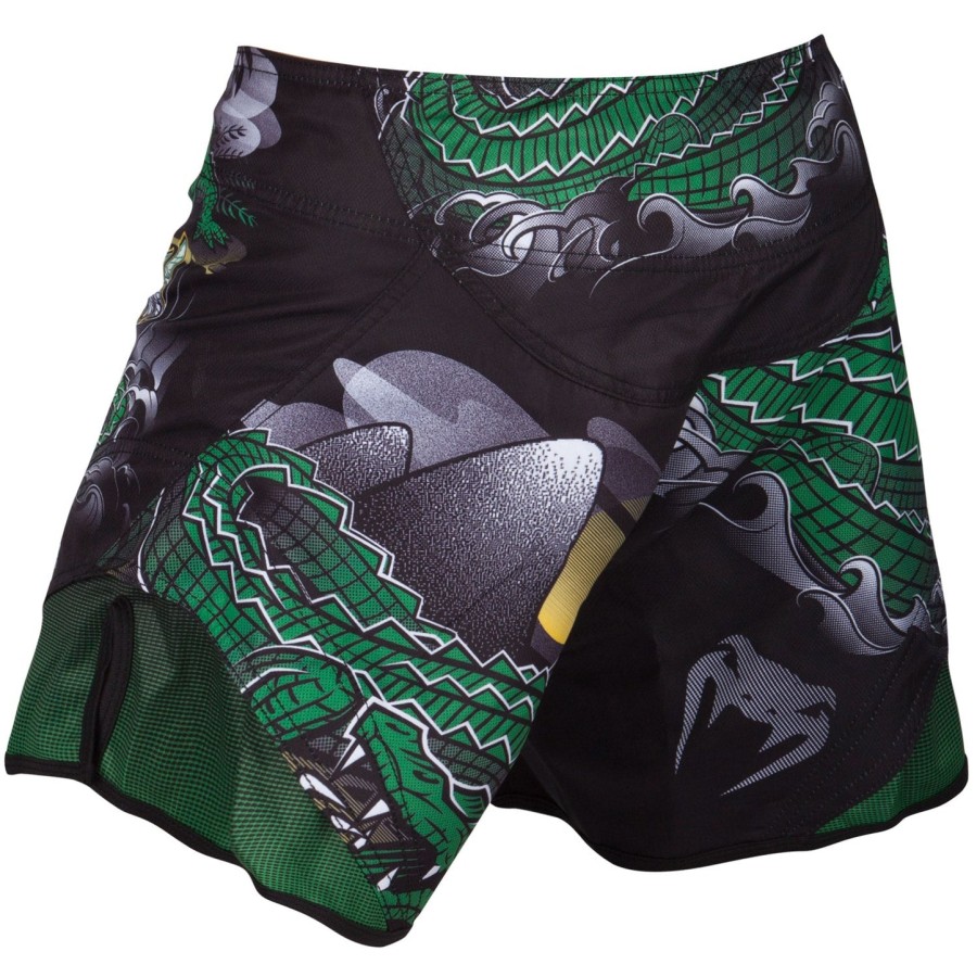 venum crocodile fightshorts - zwartgroen