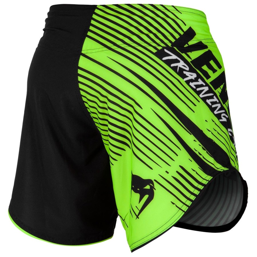 venum training camp 2.0 fightshorts - zwartneogeel