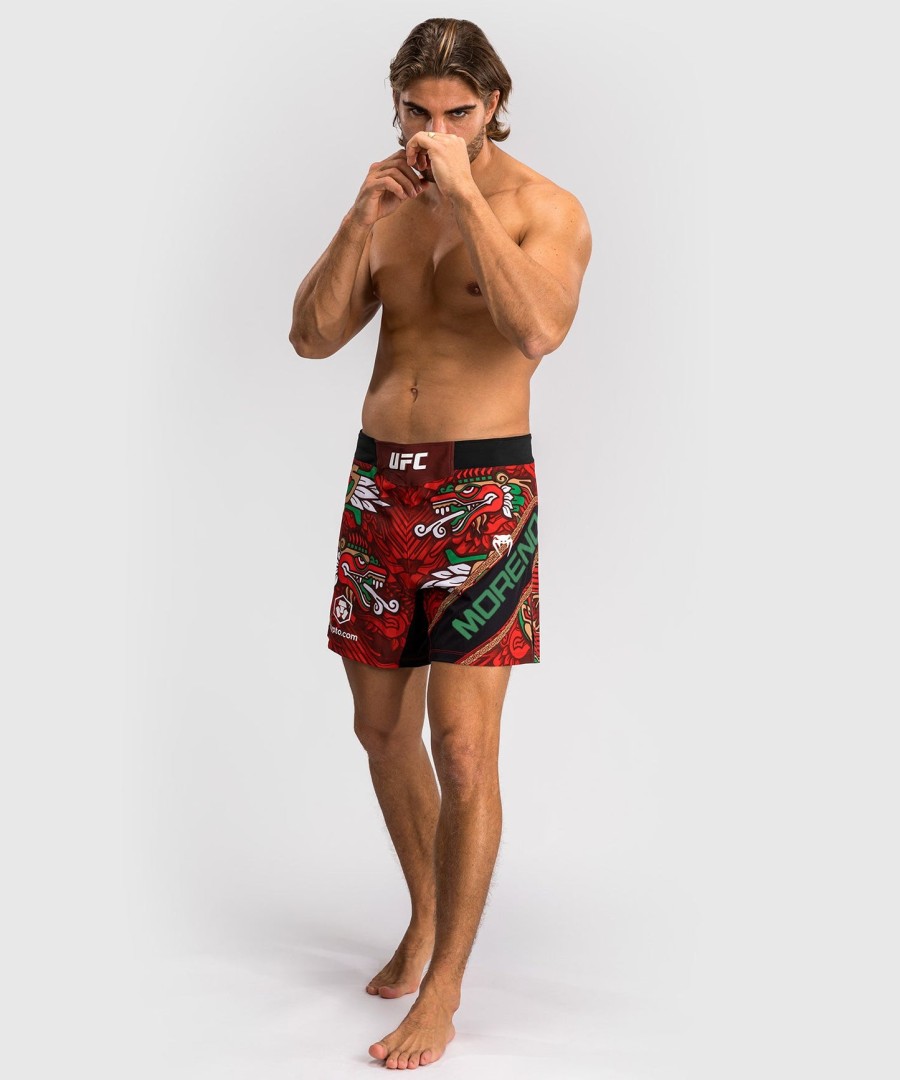 mannen ufc ongeëvenaard door venum red brandon moreno korte fit fight korte