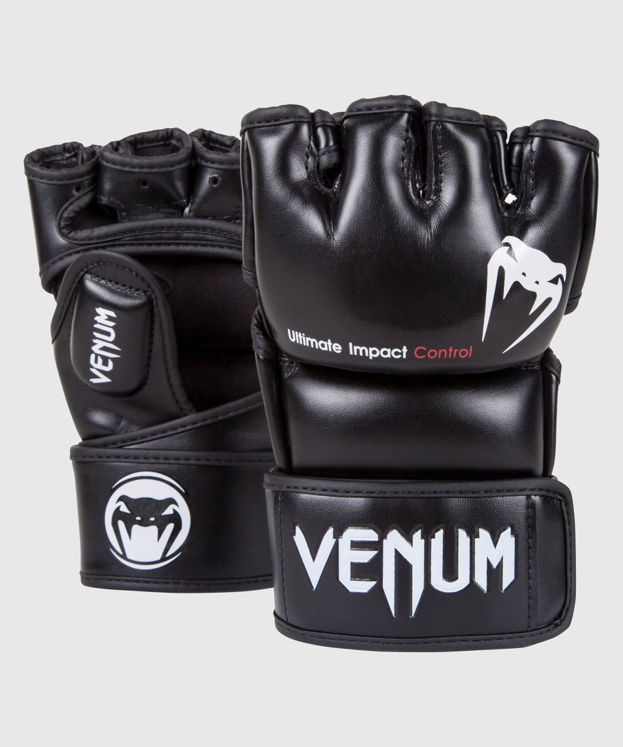 venum impact mma-handschoenen - skintex-leer - zwart
