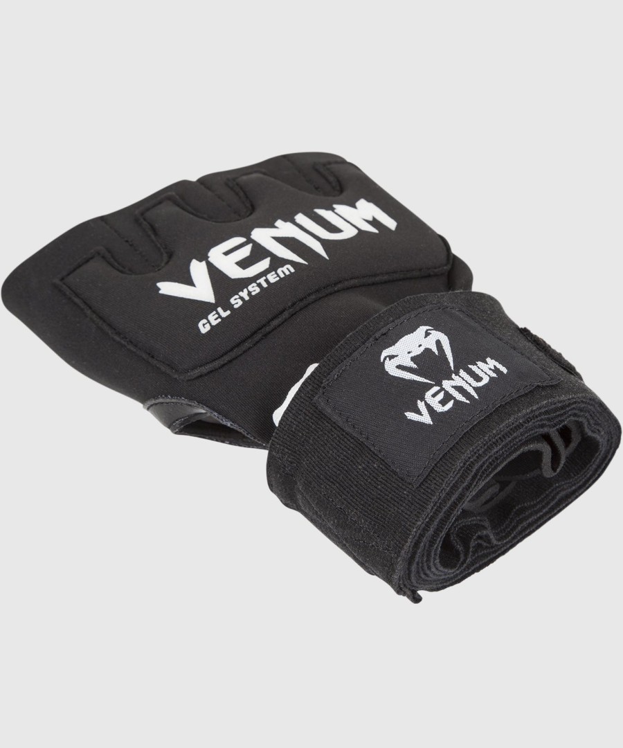 venum kontact gel handschoenwraps eén maat past de meeste - zwart