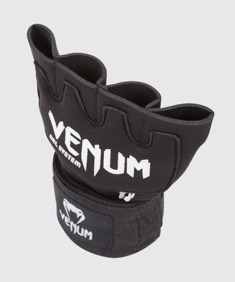 venum kontact gel handschoenwraps eén maat past de meeste - zwart