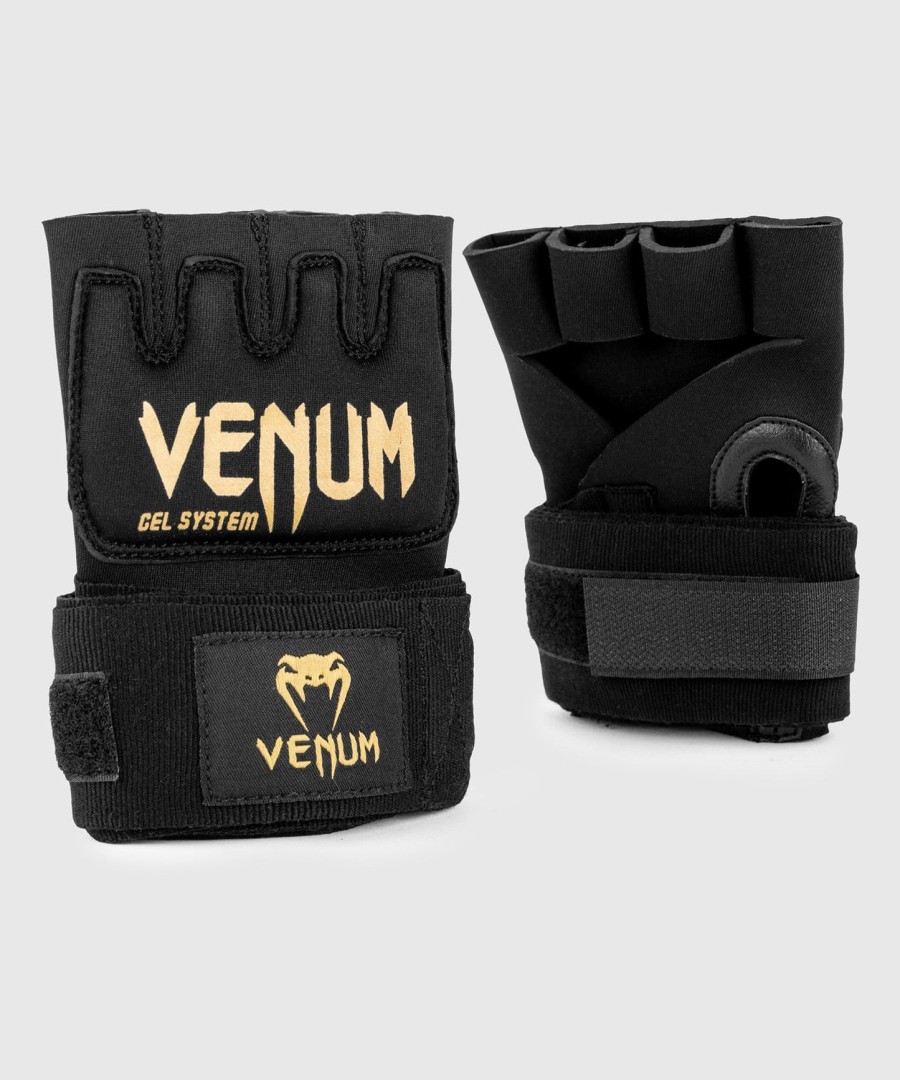 venum kontact gel handschoenwraps eén maat past de meeste - zwartgoud