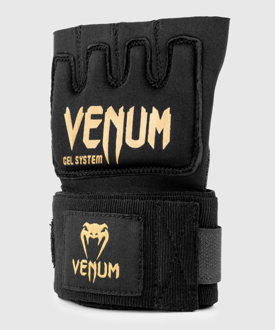 venum kontact gel handschoenwraps eén maat past de meeste - zwartgoud