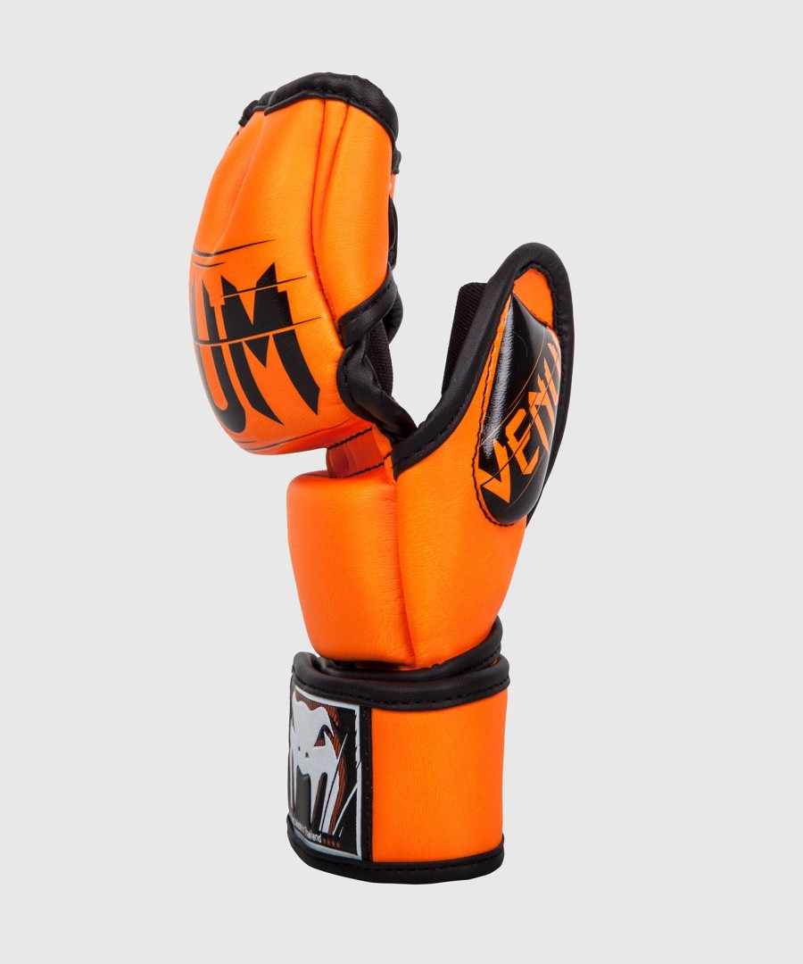 venum undisputed 2.0 mma-handschoenen - skintex-leer - neo-oranje