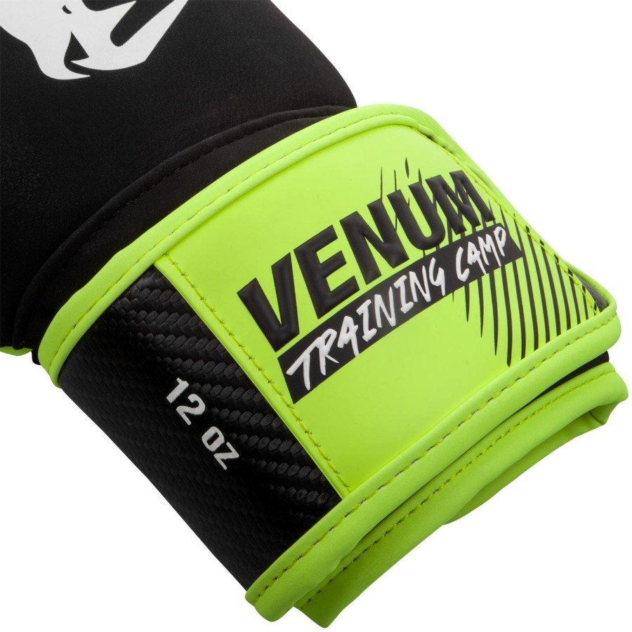 venum training camp 2.0 bokshandschoenen - zwartneogeel
