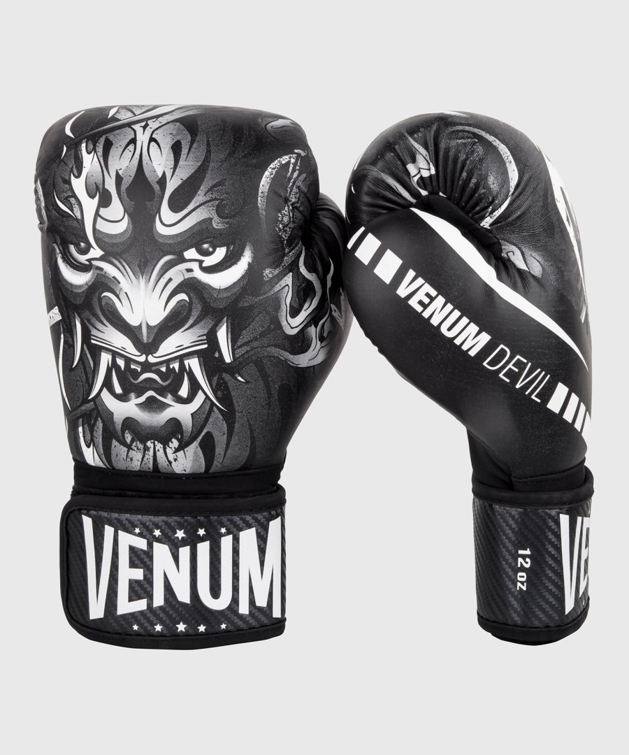 venum devil bokshandschoenen - witzwart