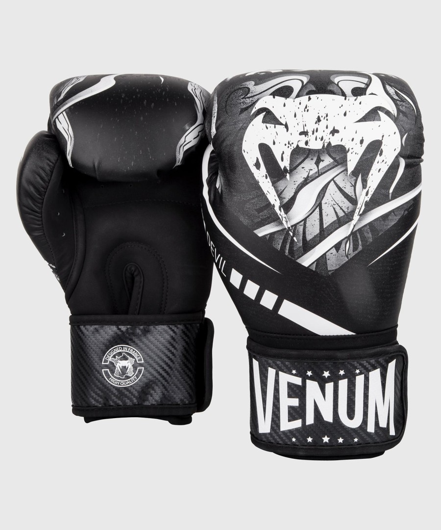 venum devil bokshandschoenen - witzwart