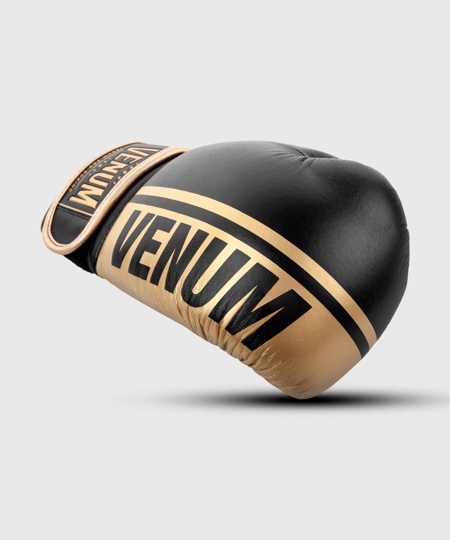venum shield pro bokshandschoenen met klittenbandsluiting - zwartgoud