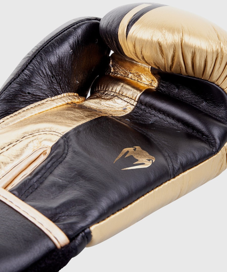 venum shield pro bokshandschoenen met klittenbandsluiting - zwartgoud