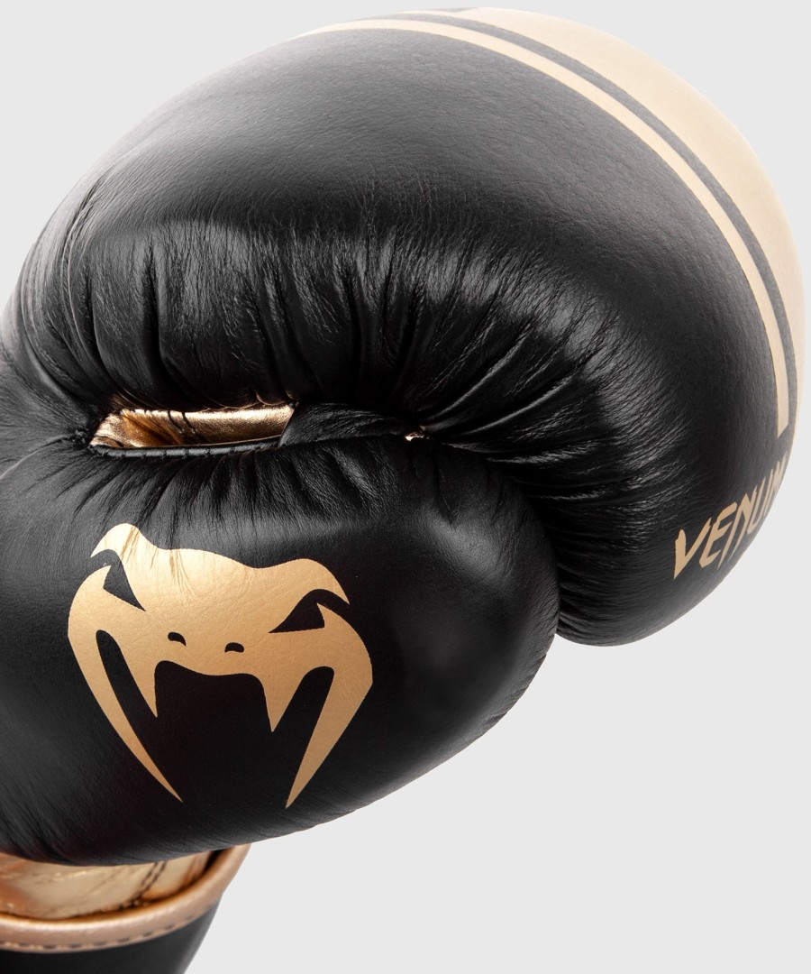 venum shield pro bokshandschoenen met klittenbandsluiting - zwartgoud