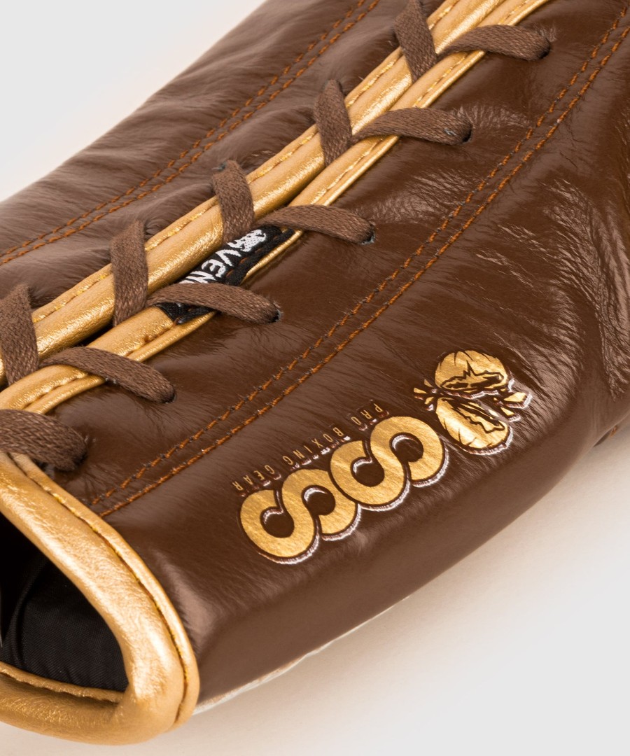 venum coco monogram pro bokshandschoenen met vetersluiting - grizzly brown