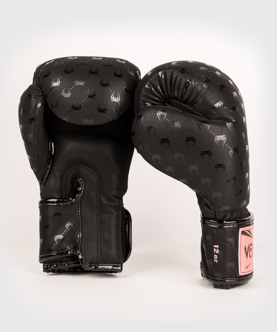 venum impact monogram bokshandschoenen - zwartroségoud