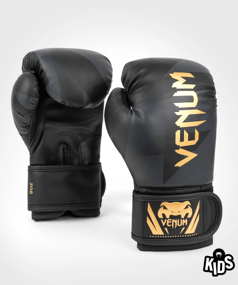 venum razor bokshandschoenen - voor kinderen - zwartgoud