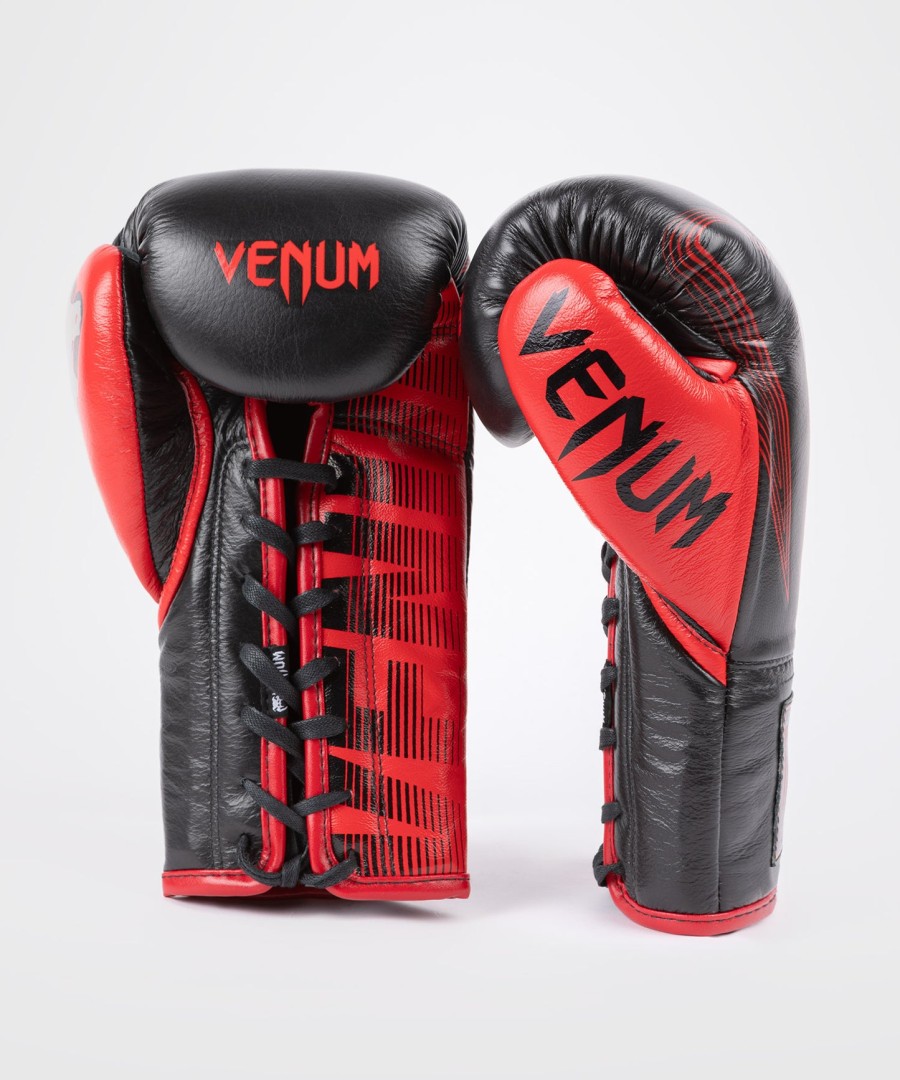 rws x venum officiële bokshandschoenen met veters - zwart