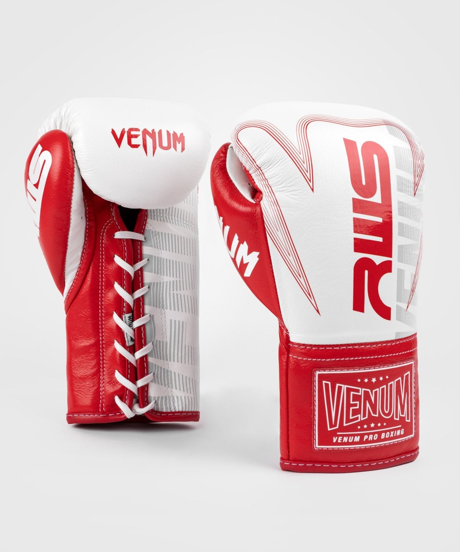 rws x venum officiële bokshandschoenen met veters - wit