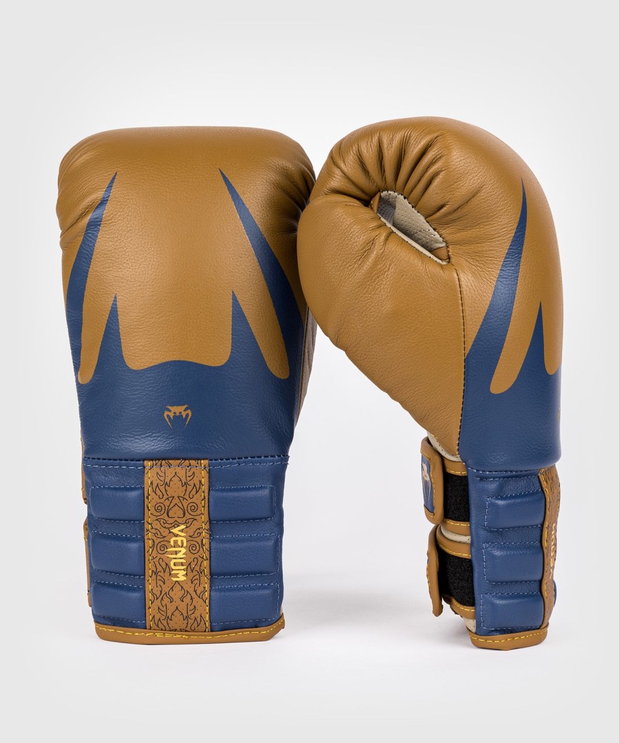 venum reverso bokshandschoenen - camel koningsblauw