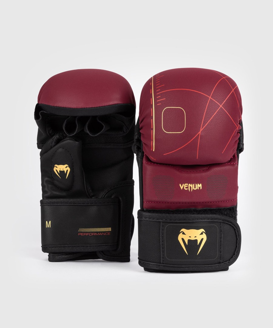 venum tactical xt sparringhandschoenen - zwartbordeauxgoud