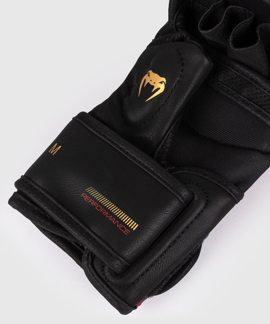 venum tactical xt sparringhandschoenen - zwartbordeauxgoud