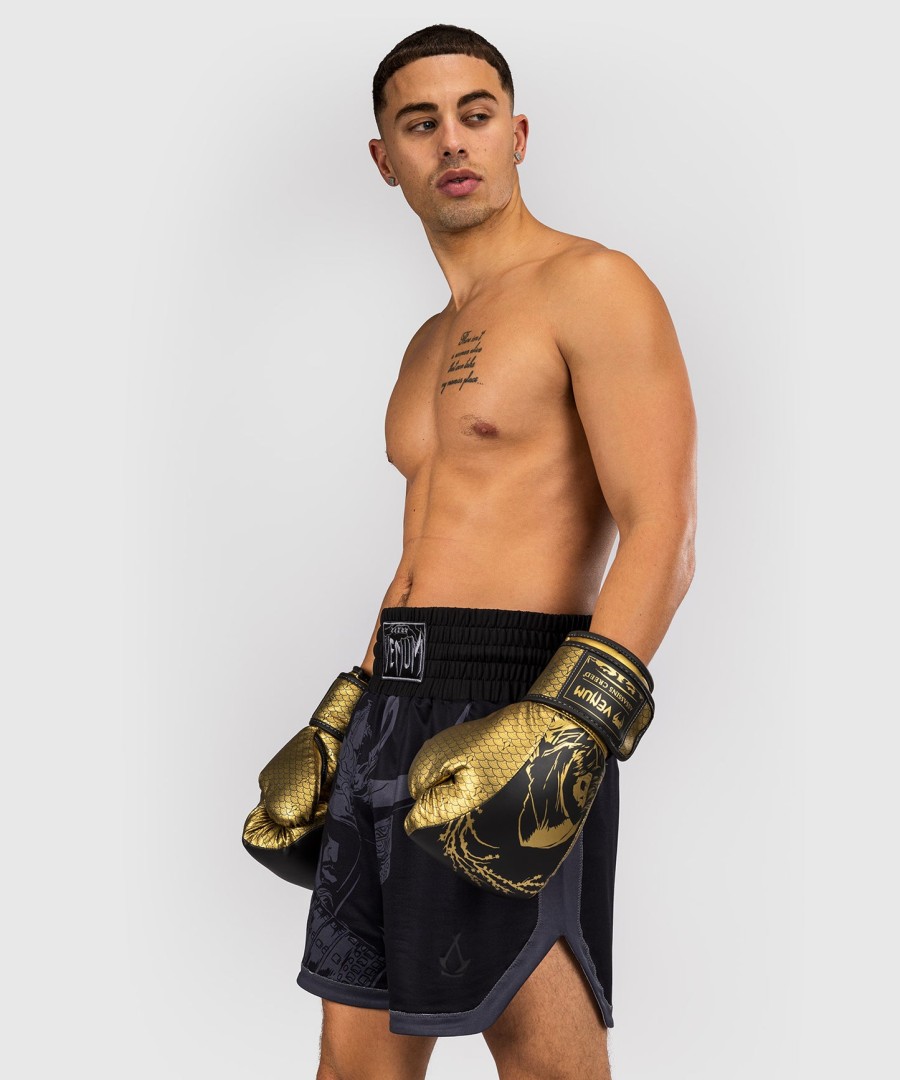 venum x assassin creed shadows bokshandschoenen - zwartgoud