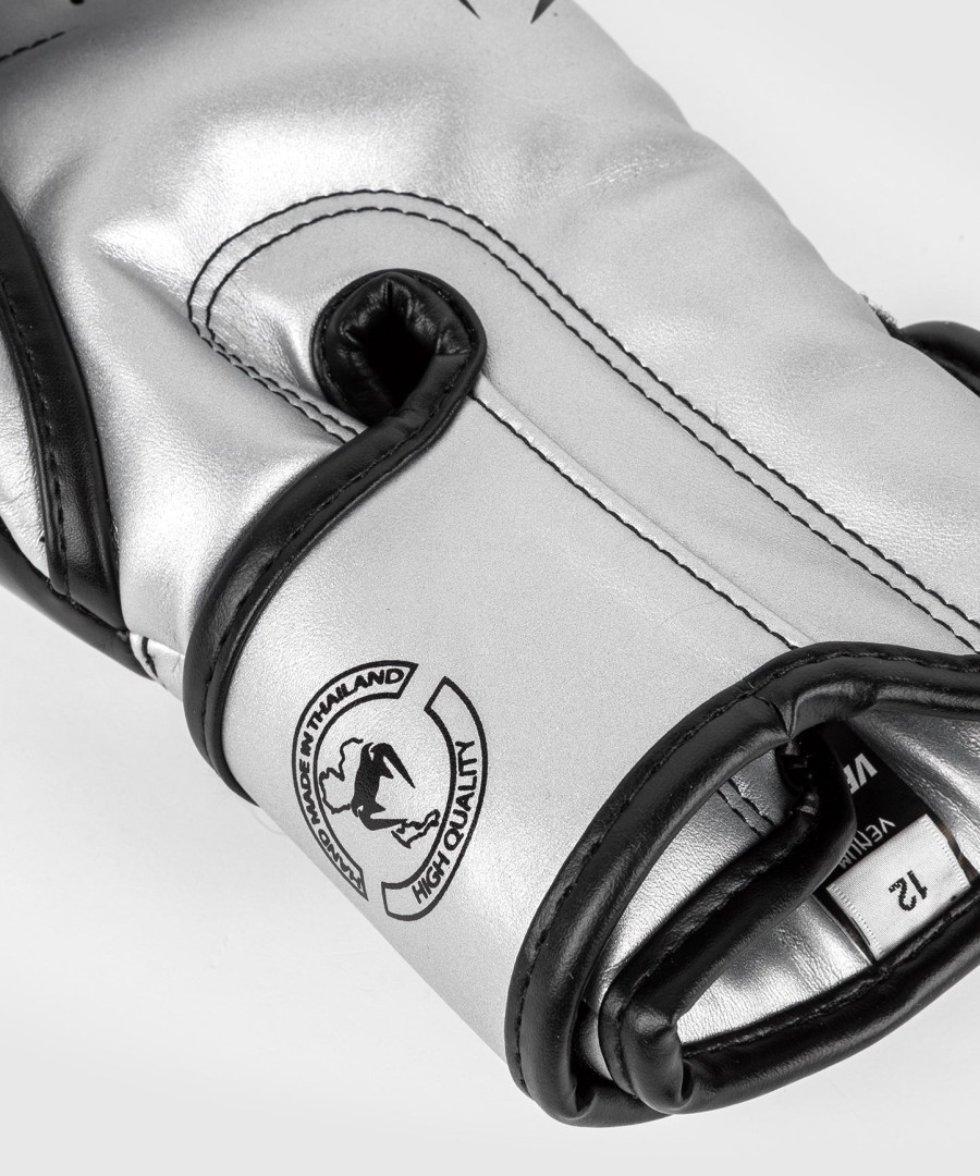 venum elite bokshandschoenen - zilverzwart