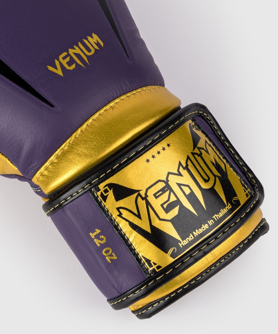 venum giant 3.0 bokshandschoenen - donkerpaarsgoud - speciale editie
