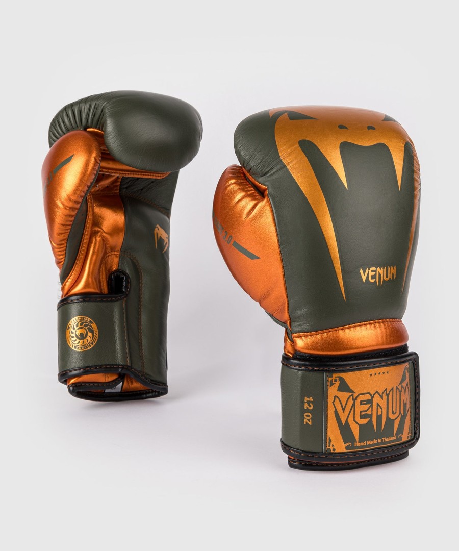 venum giant 3.0 bokshandschoenen - khakibrons - speciale editie