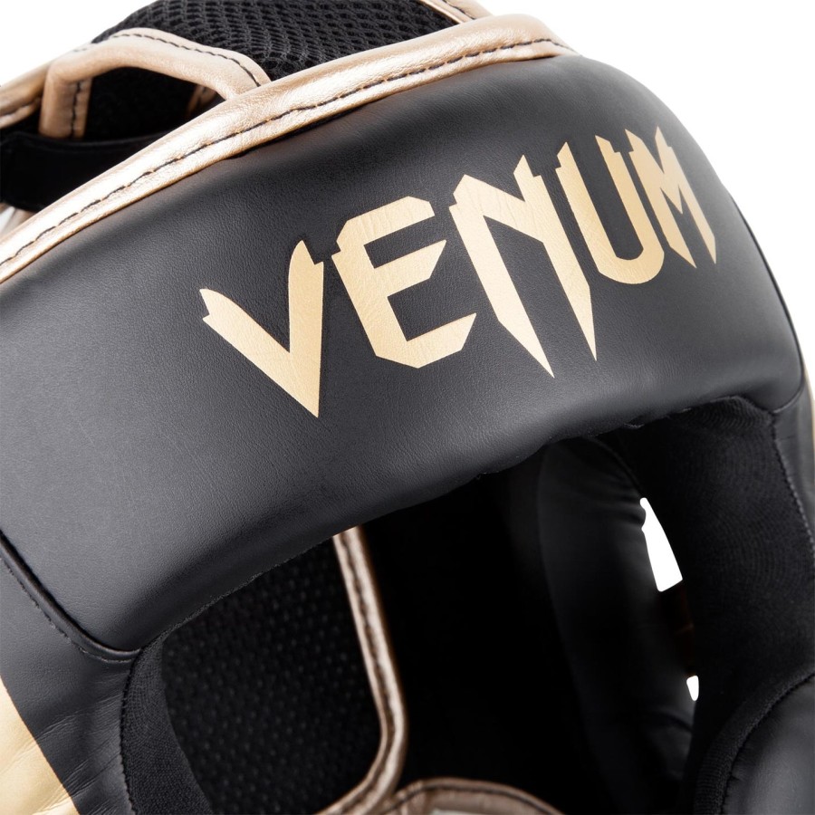 venum elite hoofdband - zwartgoud