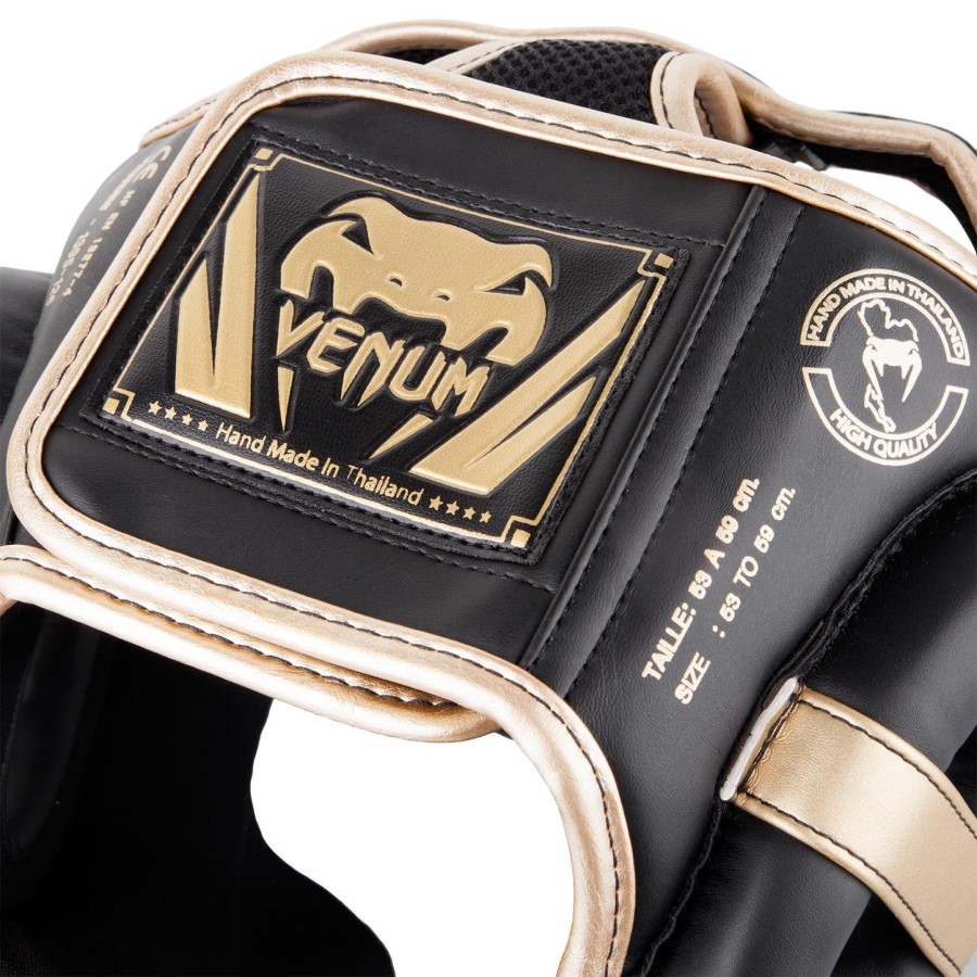 venum elite hoofdband - zwartgoud