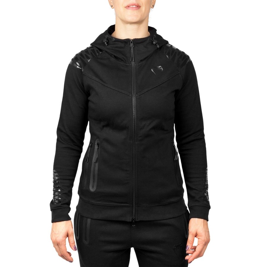 venum laser hoodie - voor dames - zwartzwart - exclusief