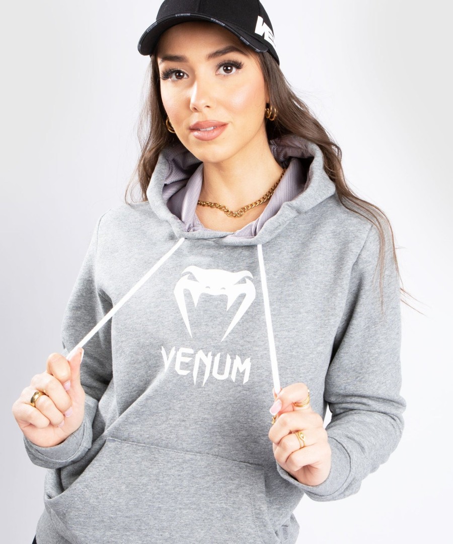 venum classic hoodie - voor dames - lichtgrijs gemêleerd