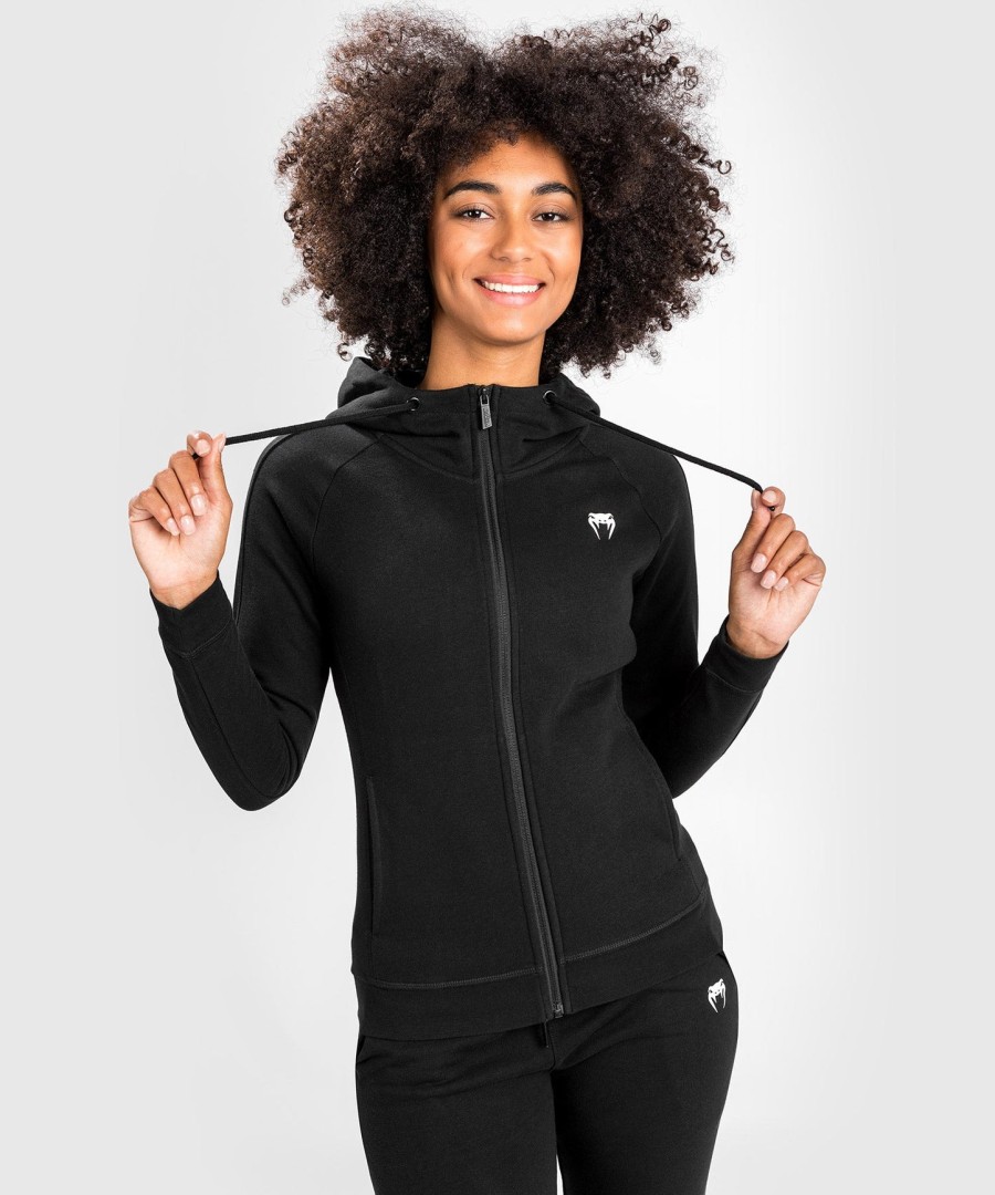 venum essential dameshoodie - zwart