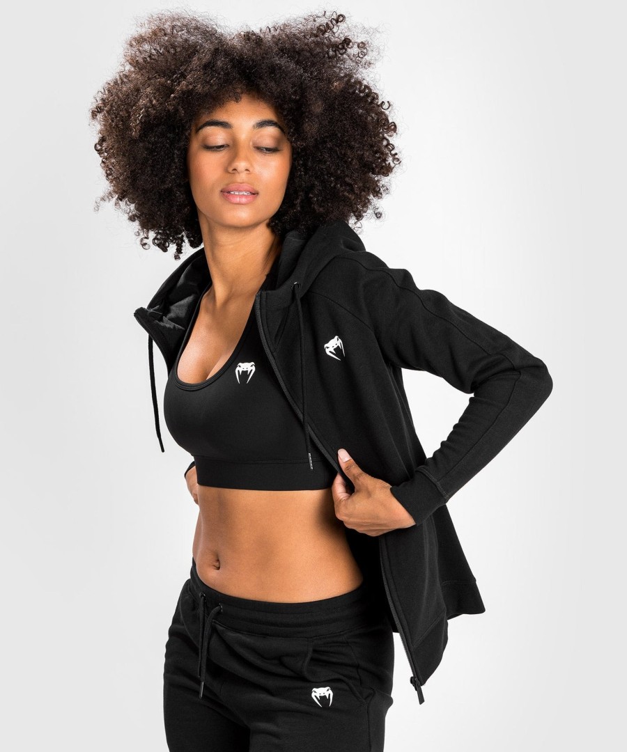 venum essential dameshoodie - zwart