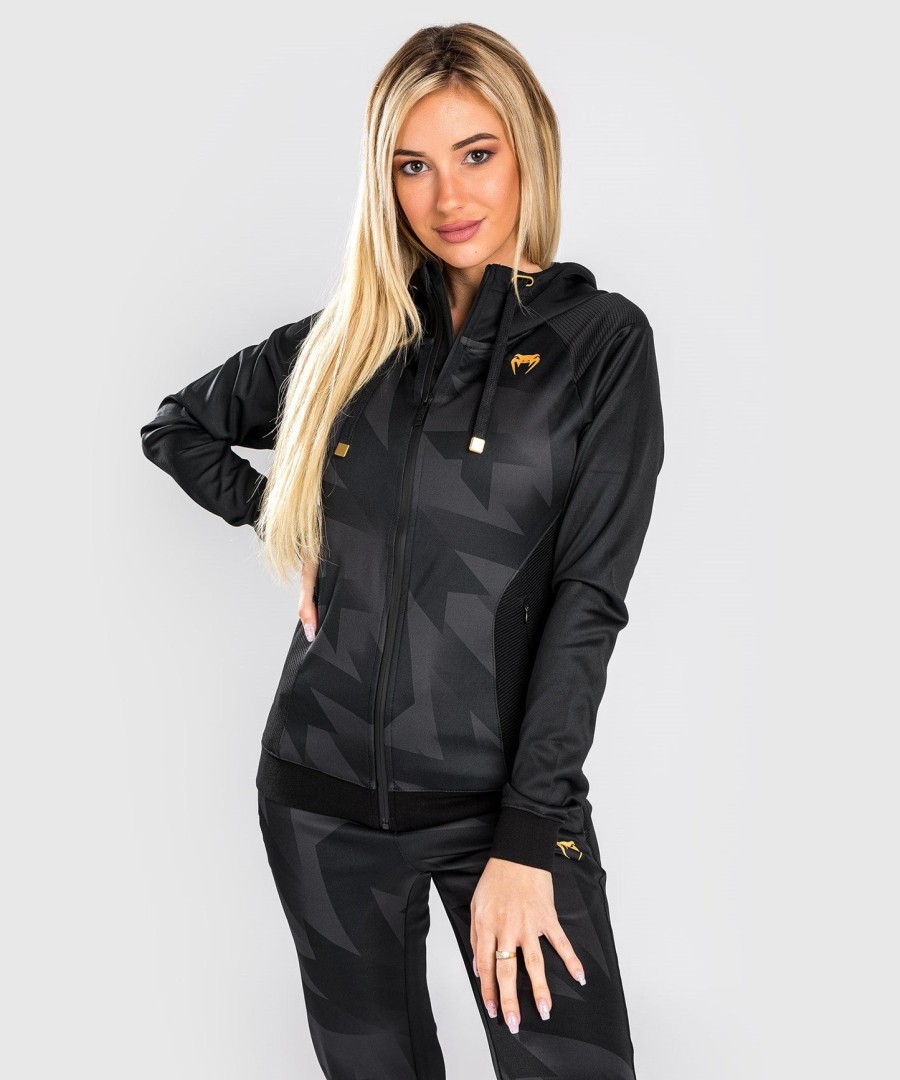 venum razor hoodie - voor dames - zwartgoud
