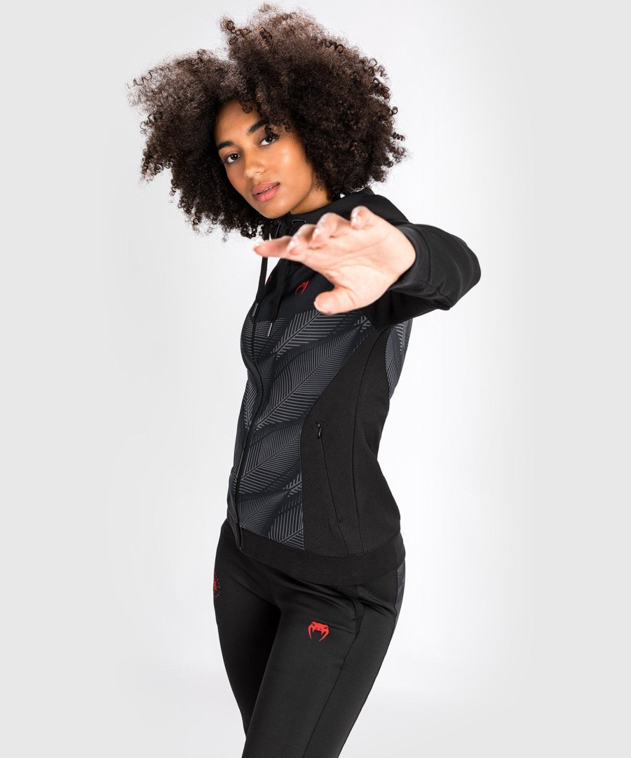 venum phantom hoody - voor dames - zwartrood