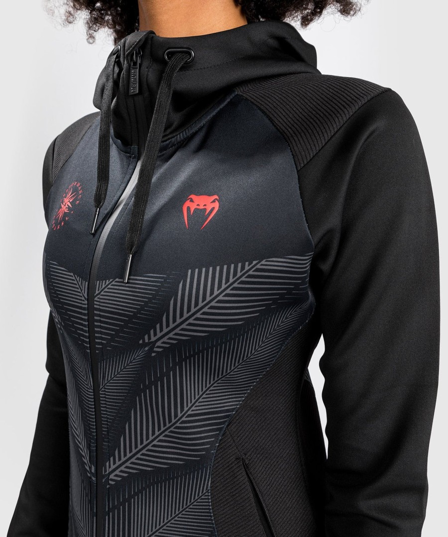 venum phantom hoody - voor dames - zwartrood