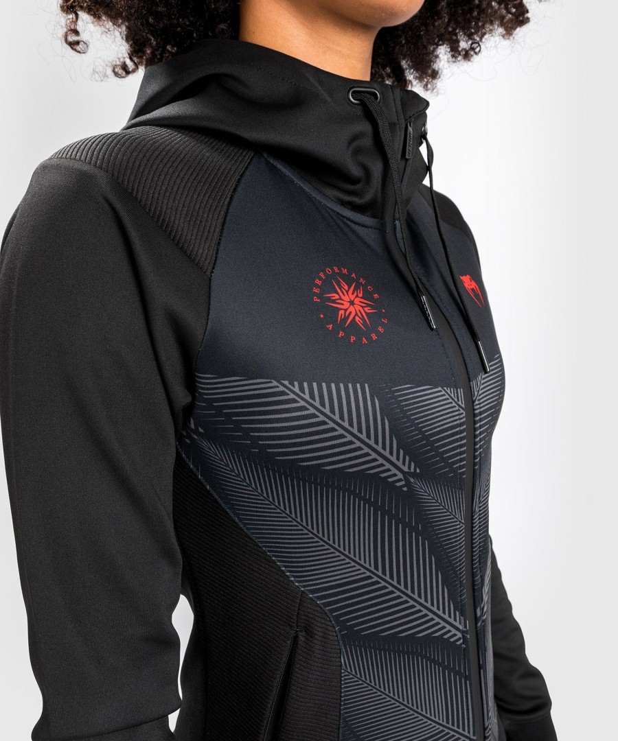 venum phantom hoody - voor dames - zwartrood