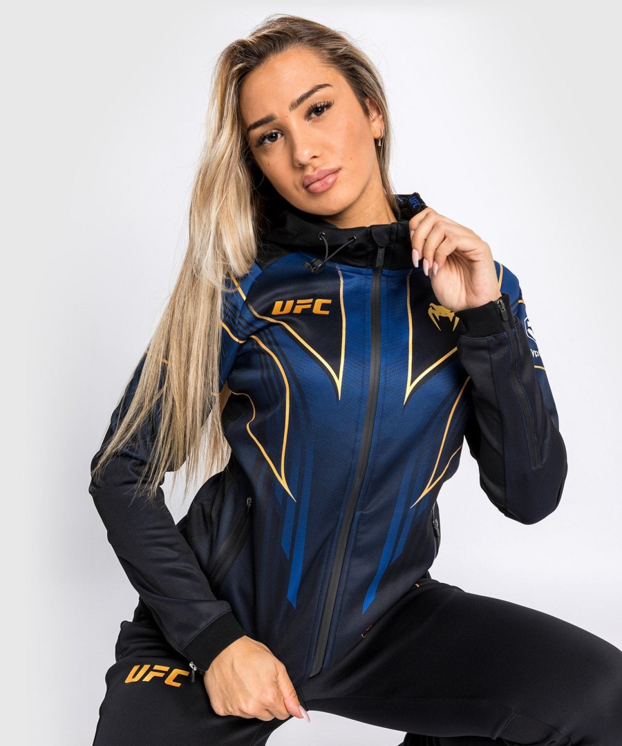 ufc authentic fight night 2.0 kit van venum women walkout hoodie - midnight edition - champion